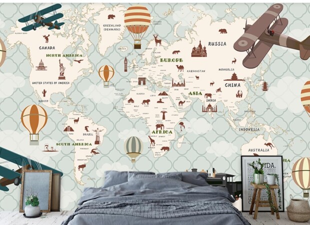 карта с  узором