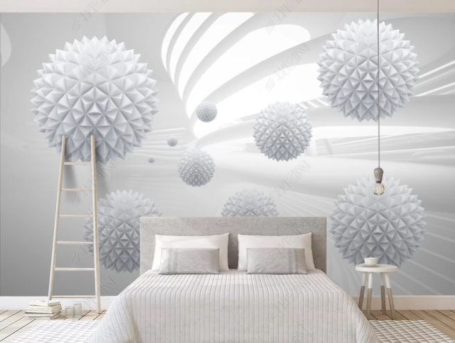 Фотообои парящие шары