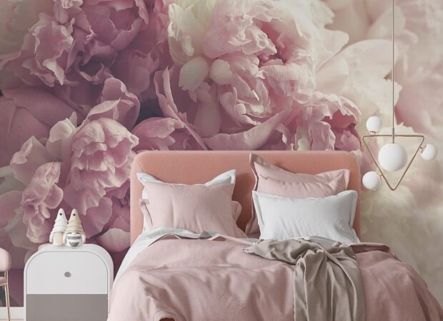 розовые пионы