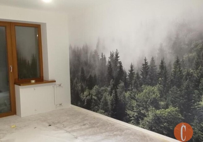Фотообои димчастий ліс