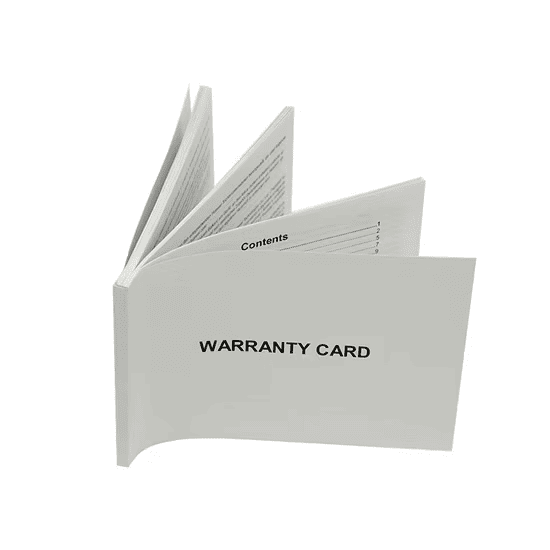 Печать инструкций, гарантийных талонов